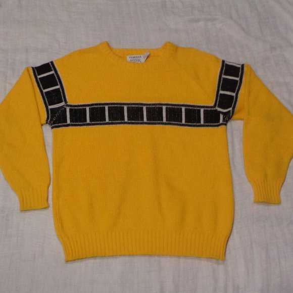 Yamaha Original Molly Design Motocross Crewneck Sweater Size Medium Vintage - Picture 1 of 3